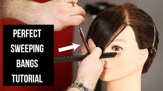 Perfect Sweeping Bangs Tutorial - Thesalonguy