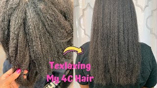 How I Texlax My 4C Hair + Photos!