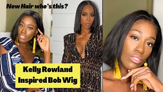 Under $60 Kelly Rowland Inspired | Straight Bob Wig Install | Start To Finish | Ft. Isee Hair Amazon