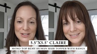 Instantly Adds Bangs & Length | Lightweight | Hair Topper Review