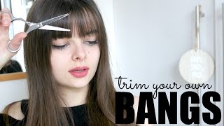 How To Trim Your Own Bangs