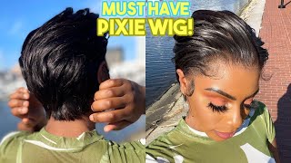 Look No Further!  The Best Hd #Pixie Lace Front Wig On The Market! Perfect, No Extra Work Must Buy