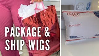 How I Package & Ship Out Wigs ❤️