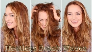 Easy Heatless Beachy Waves : Favorite Hairstyle Of The Month!