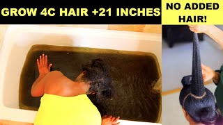 Results In Video: This Mixture Grows 4C Hair Fast And Thicker Instantly: No Added Hair