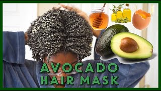 Hair! Diy Moisturizing Avocado Hair Mask On Natural 4C Hair