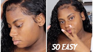 How To Install A Precut Lace Frontal For Beginners ! | Ft. Alipearl