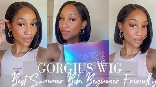 The Best Summer Bob Wig| Gorgius Hair| Glueless Method| Beginner Friendly| Rae Jaziel