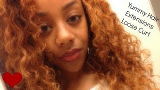 Yummy Hair Extensions Loose Curl Initial Review - Golden Blonde