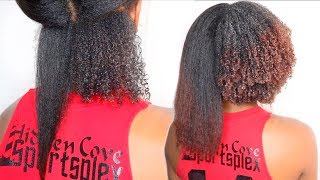 Straight To Curly Hair Routine | Watch My Type 4 Hair Curls Revert (Zero Damage)