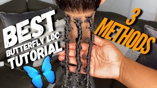 Best Beginner Butterfly Loc Tutorial| 3 Methods Ft  Leeven Hair