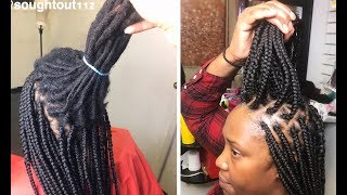 My Most Requested Tutorial | Box Braids Over Dreadlocks