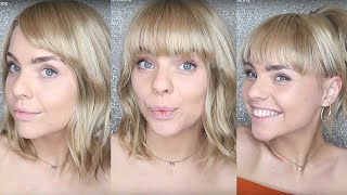 How To Apply & Blend Clip In Fringe/Bangs - Cliphair Extensions
