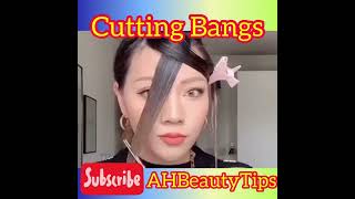 Amazing Hair Cutting Bangs #Hair #Haircut #Bangs #Hairtutorial #Hairstyle #Shorts