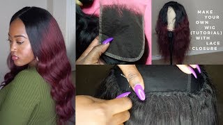 How To Make A Full Wig With Lace Closure  Beginner Friendly | March Queen Hair