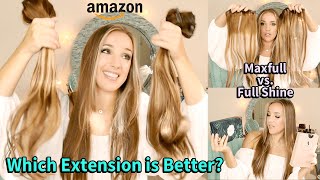 Full Shine Hair Vs Maxfull Hair | Which One Is Better? Balayage Seamless Clip-In Extension Review