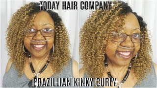 How To Sew A Full Wig Without A Lace Closure Ft Today Only Brazilian Kinky Curly Hair Petalisbless