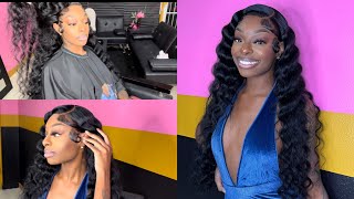 Side Part With Crimps Hd Body Wave Wig Install ✨| Hermosa Hair ✨