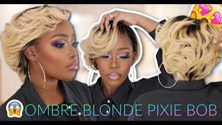 Around The Way Filet, Period! Pixie Cut Bob Lace Wig Slay! | Mary K. Bella | Ft. @Wowafrican Hair