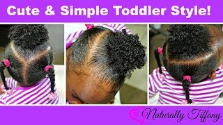 Cute And Easy Toddler Style!  Type 4B/4C Hair! (Kids Natural Hair Care)