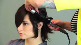 How To Style A Stacked Wedge Haircut : Hair Care & Color