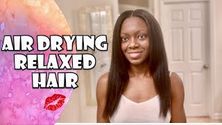 Series Ghrh Video 3: Best Way To Air Dry Relaxed Hair | Drying Hair Without Heat