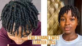 How To Do Two (2) Strand Twists On  4C Hair/Starter Locs