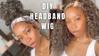 How To Make A Headband Wig In 5 Minutes | Headband Wig Tutorial