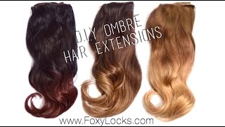 How To: D.I.Y Ombre Hair Extensions Using Home Dye Kit