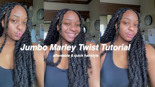 Marley Twist Tutorial  Quick & Easy Protective Style | No Crochet