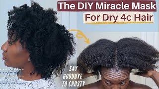 Diy Miracle Mask For Damaged 4C Hair + A Protein Treatment For Natural Hair (No Eggs, No Mayo)