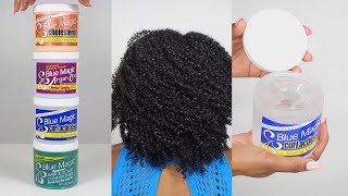 Wash N Go Using Blue Magic Haircare?? | Curl Activator Gel, Leave-In Conditioner, Rinse