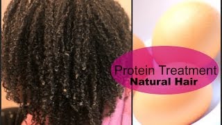 Egg And Extra Virgin Olive Oil Protein Treatment On Natural Hair