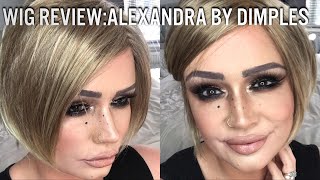 Wig Review Dimples Alexandra (New Highlight 88R) | Alopecia | Lace Front Hand Tied Wig |