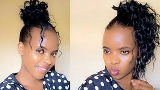 How To: Curly Bun On 4 Type Hair. Using Nice And Lovely Styling Gel/ Arielskecher