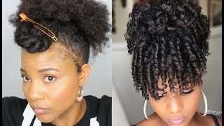 How To: Curly Bangs And Puff Using Upnorth Naturals / Natural Hair