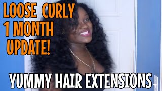 Yummy Hair Extensions - Loose Curly - 1 Month Update!