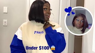 Under $100 Blunt Bob Wig | Install & Style Ft. Sterly Store (Aliexpress)