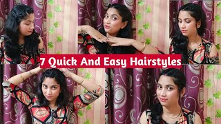 7 Quick & Super Easy  Hairstyle For Bignners || How To Braid Hair ⭐Cute & Easy Everyday Hairstyle ⭐