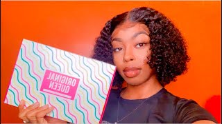 10 Min Lace Frontal Wig Install + Original Queen Hair Review | Best Amazon Hair