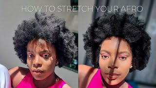 Fluffy Afro Hair With No Clip Ins | #Naturalhair #4Chair No Heat