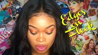 How To Apply Your Lace Frontal | Including How To Lay Your Baby Hair/Edges