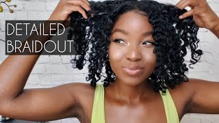 Detailed Braidout On Relaxed Hair| Highly Requested| Aprilsunny 2019