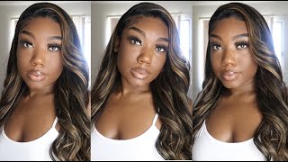 Look At These Highlights! | 13X6 Honey Blonde Highlight Body Wave Lace Wig| Mslynn Hair