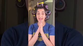 I Tried Hair Rollers For The First Time #Shorts #Youtubeshorts #Hairstyles #Hairtutorial #Hairshort