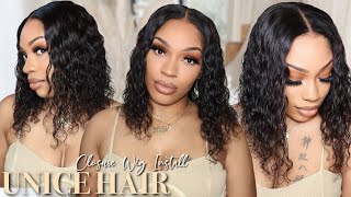 Curly Summer Bob Wig | Realistic Hairline + No Baby Hairs | Ft. Unice Hair