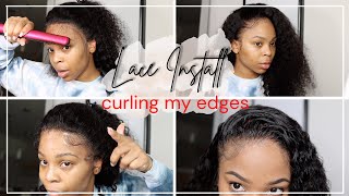 I Curled My Baby Hairs And Installed A Clear Lace Frontal Wig ... Here'S What Happened| Xrsbeau