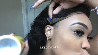 Lace Frontal Hairline Tutorial- Ear Flaps, Baby Hair W/ Got To Be Gel & Freeze Spray!