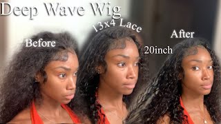 Affordable Amazon $90 Deep Wave Wig + Simple Install || Ft.Amilicoco
