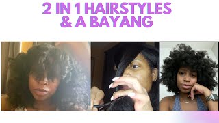 Cutting Bangs On Natural Hair | Amazon Pillow Rollers | Versatile Hairstyles For Natural Hair
